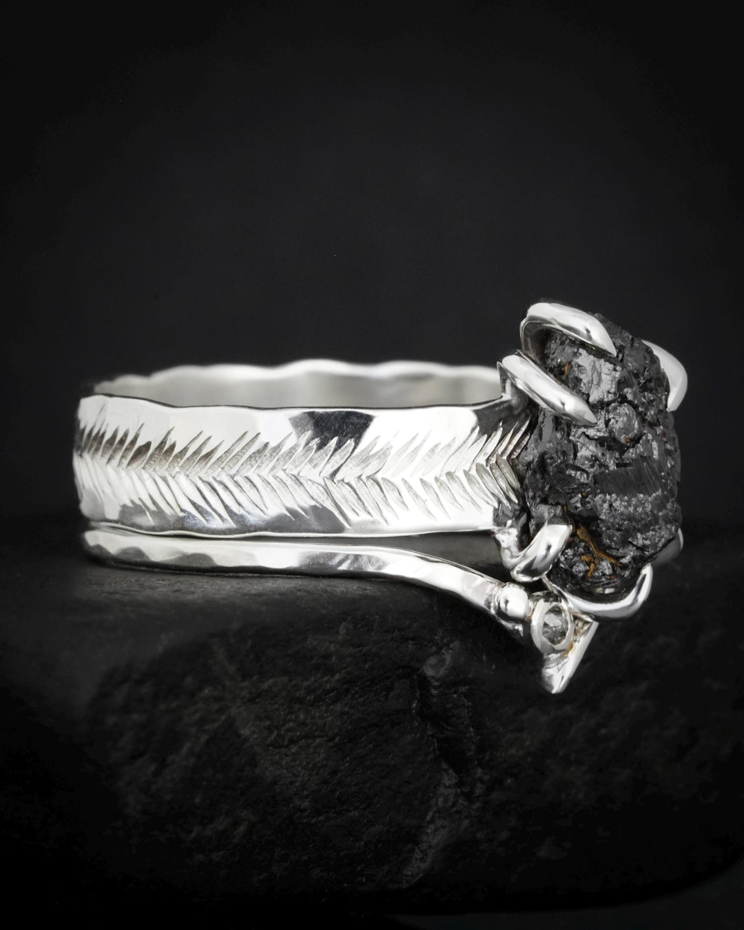 Black Diamond Ring Set