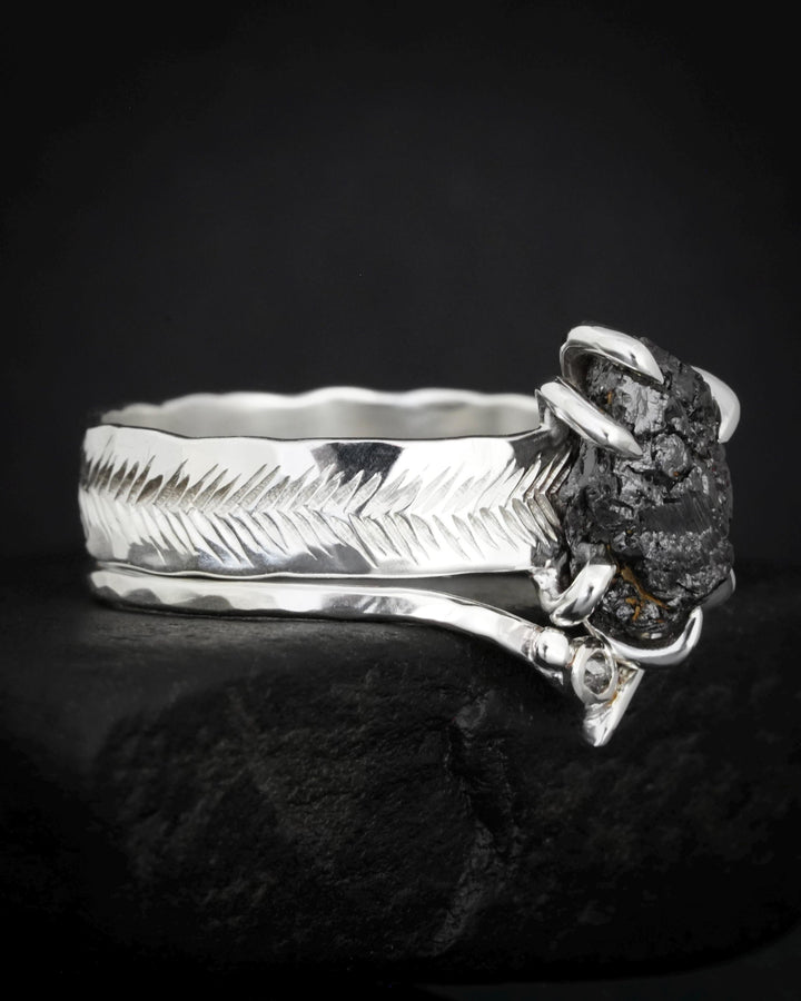 Black Diamond Ring Set