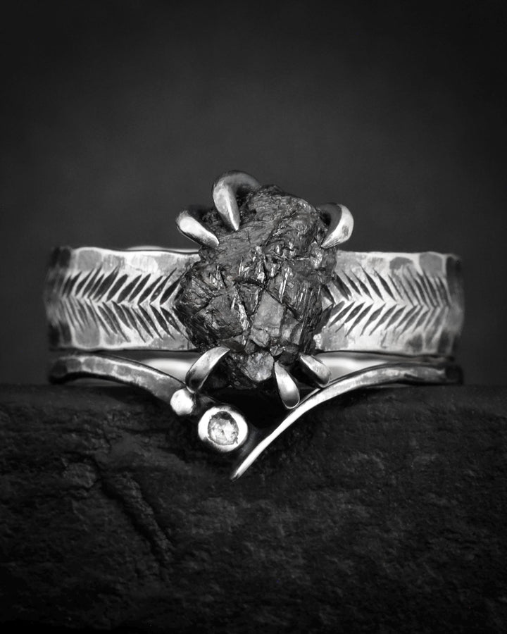 Black Diamond Ring Set