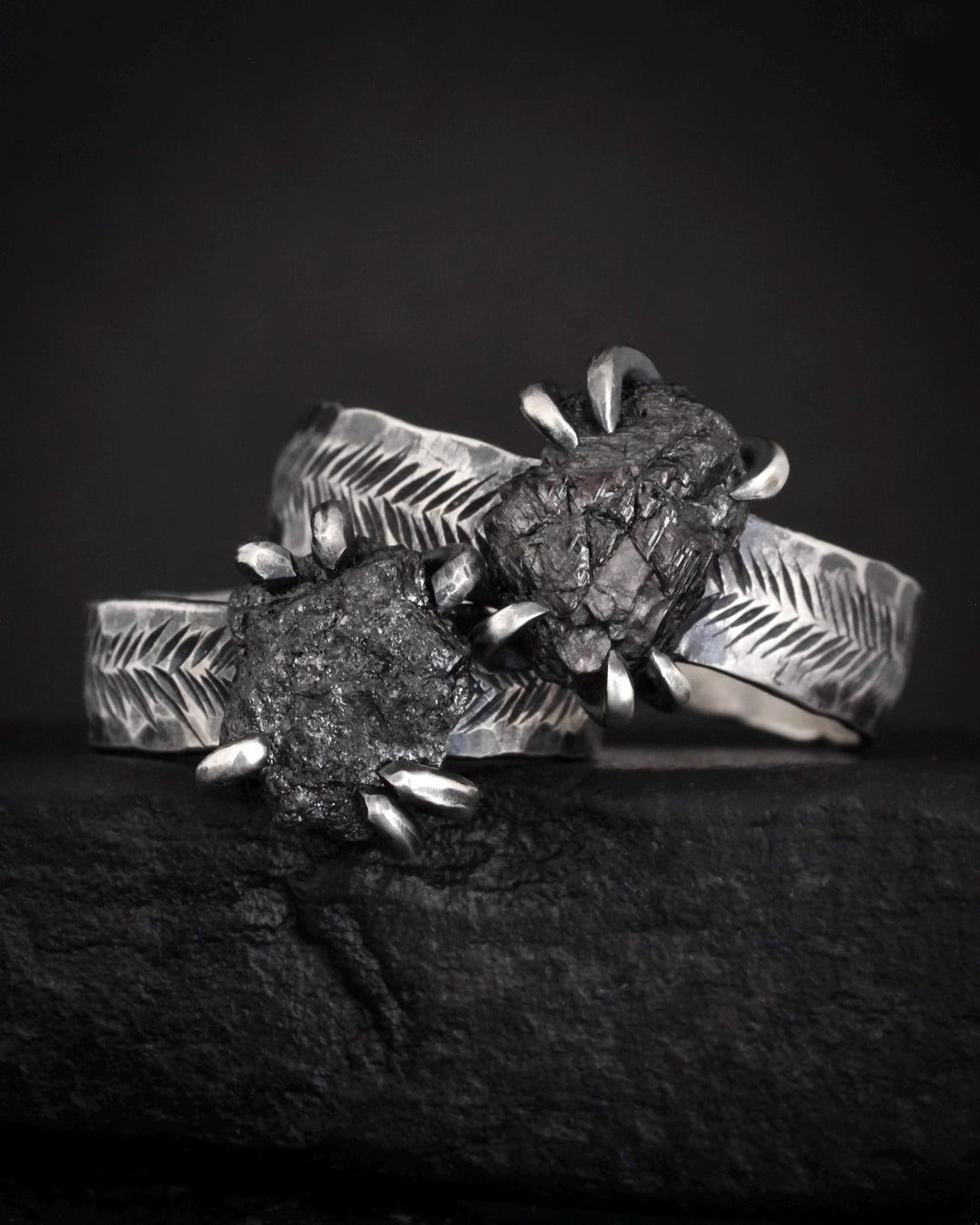 Black Diamond Ring Set