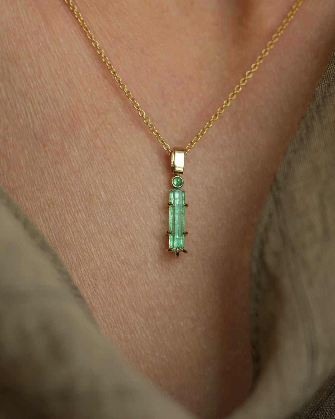 Emerald Crystal Necklace