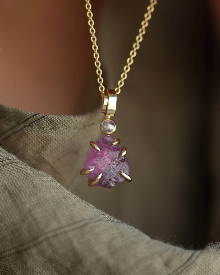 Pink Sapphire Necklace
