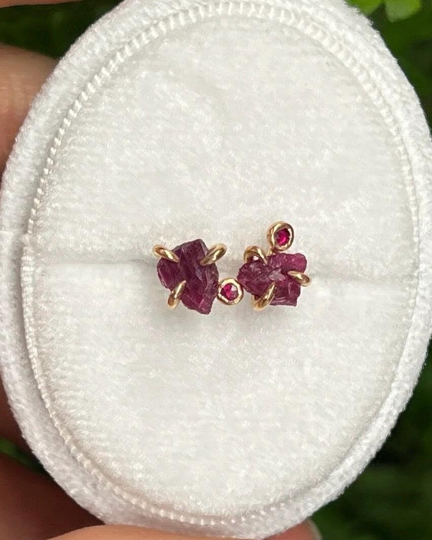 Ruby Stud Earrings