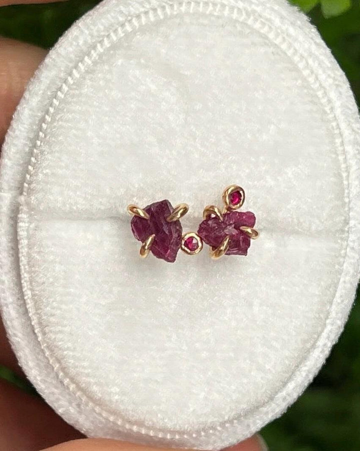 Ruby Stud Earrings