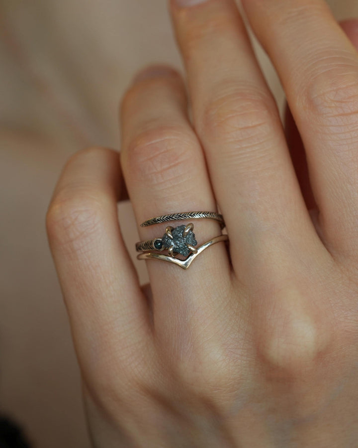 Blue Diamond Ring SET