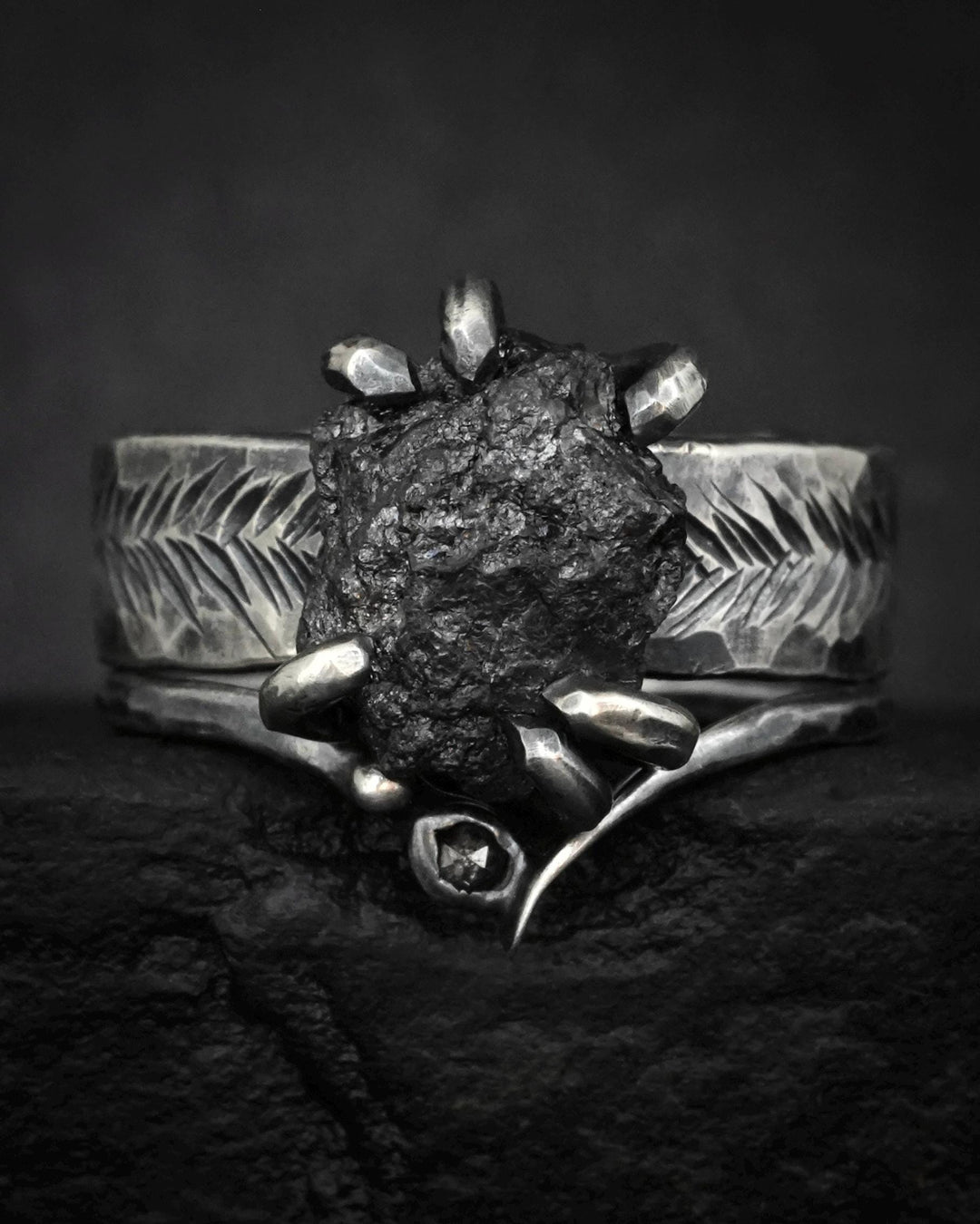 Black Diamond Ring Set