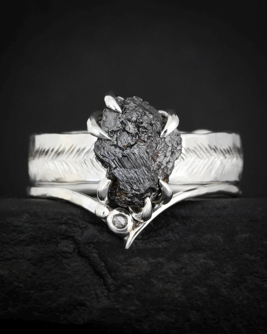 Black Diamond Ring Set