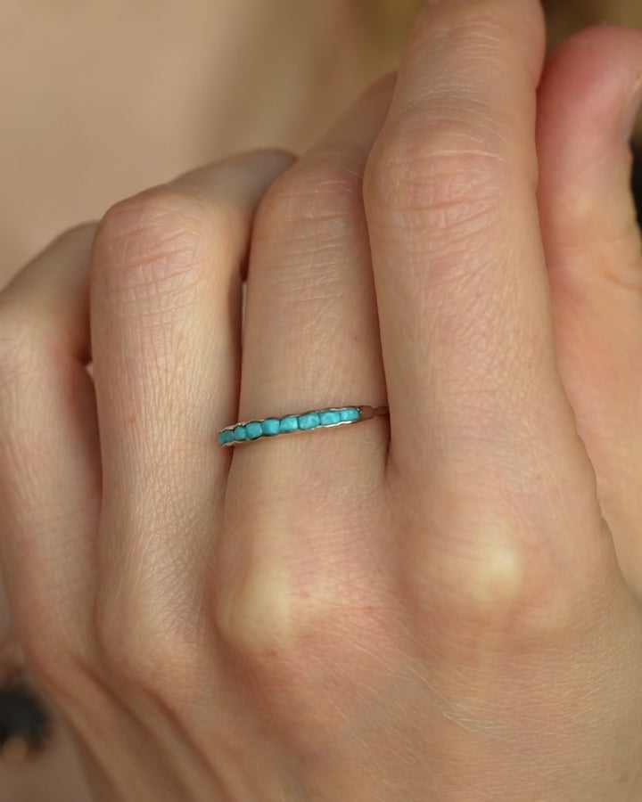 Sleeping Beauty Turquoise Band Ring