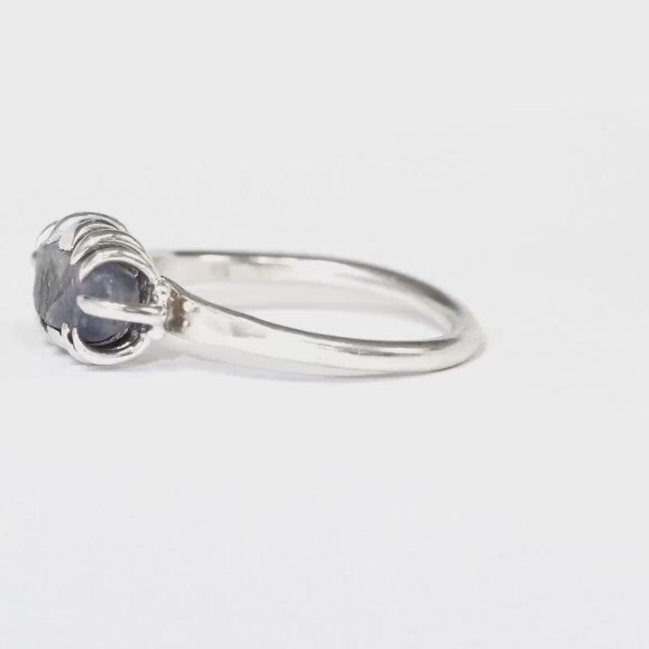 Raw Sapphire Crystal Ring