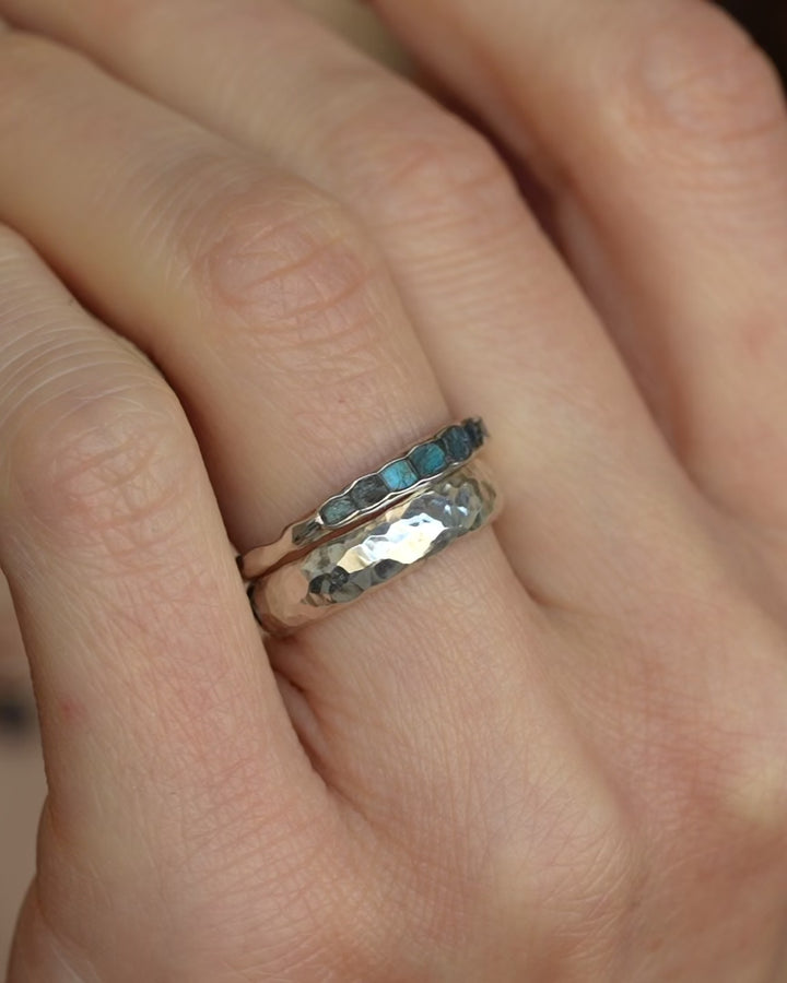 Raw Blue Labradorite Band