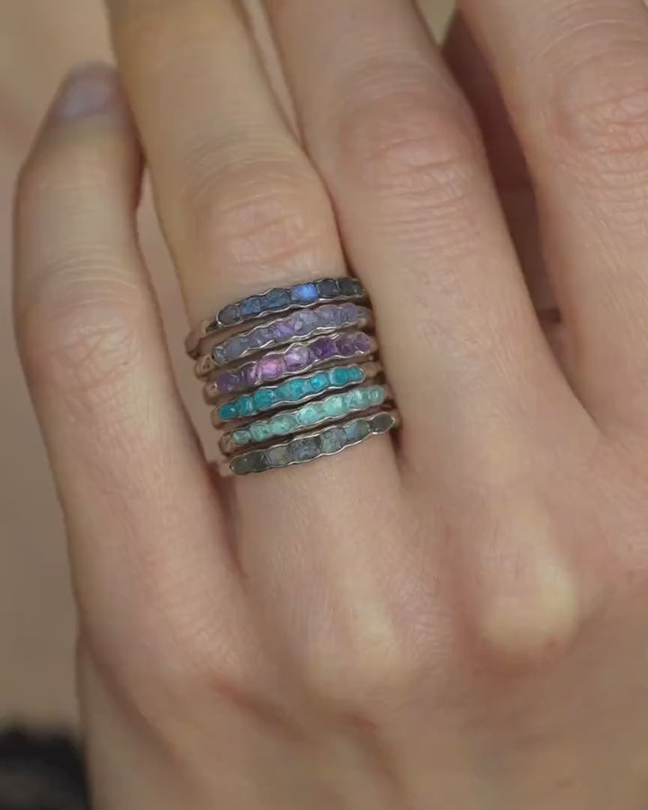 Raw Amethyst Wrap Band