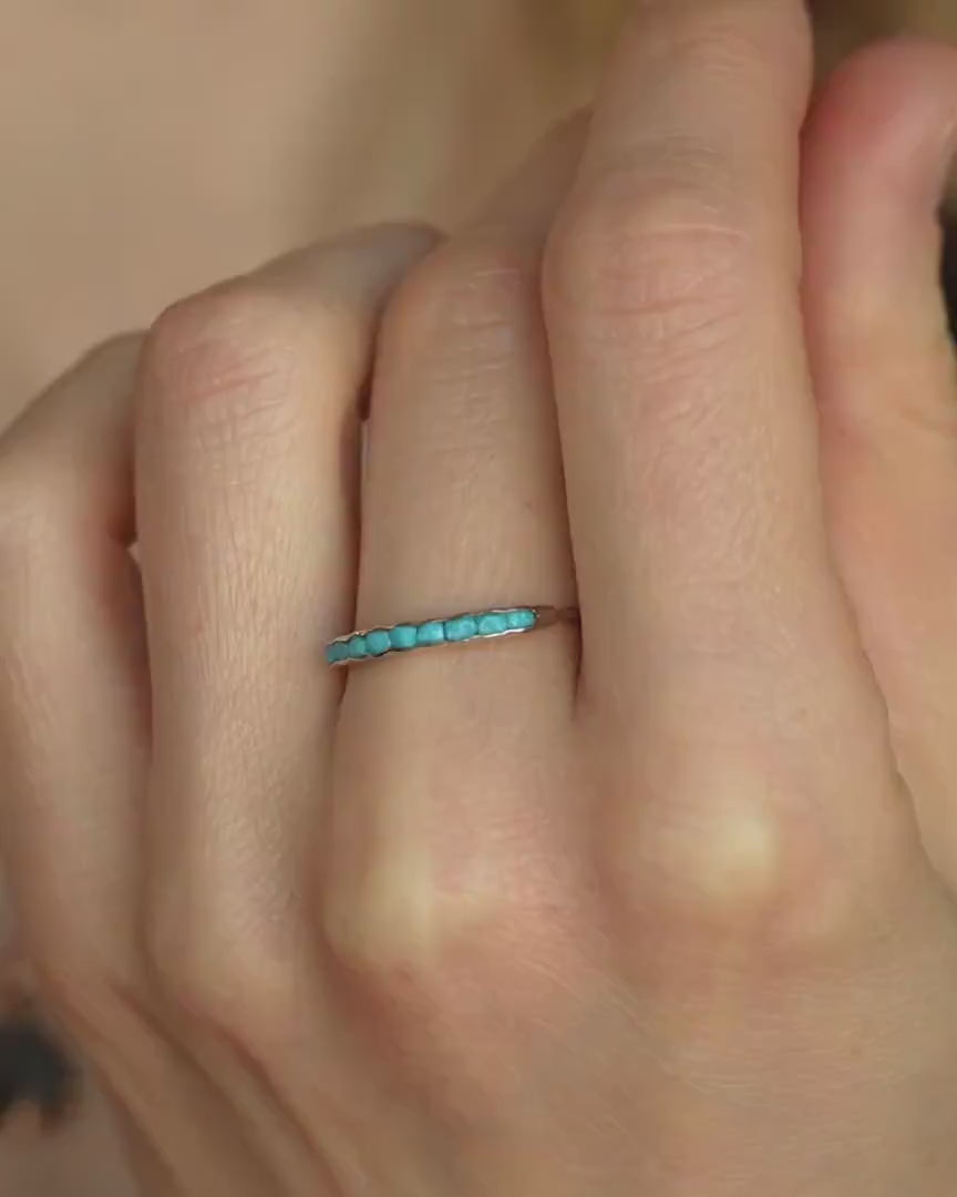 Sleeping Beauty Turquoise Band Ring