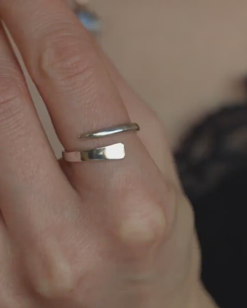 Adjustable Horseshoe Nail Ring