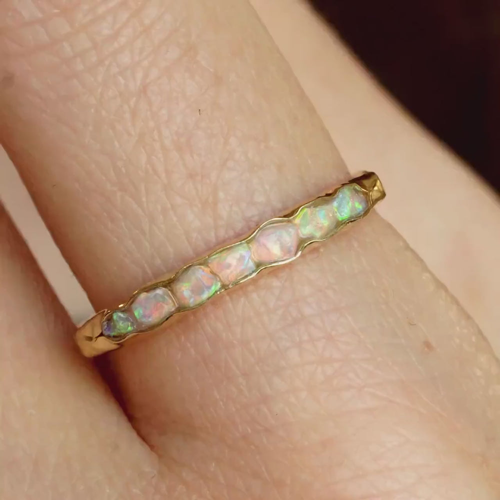 Raw Australian Opal Ring