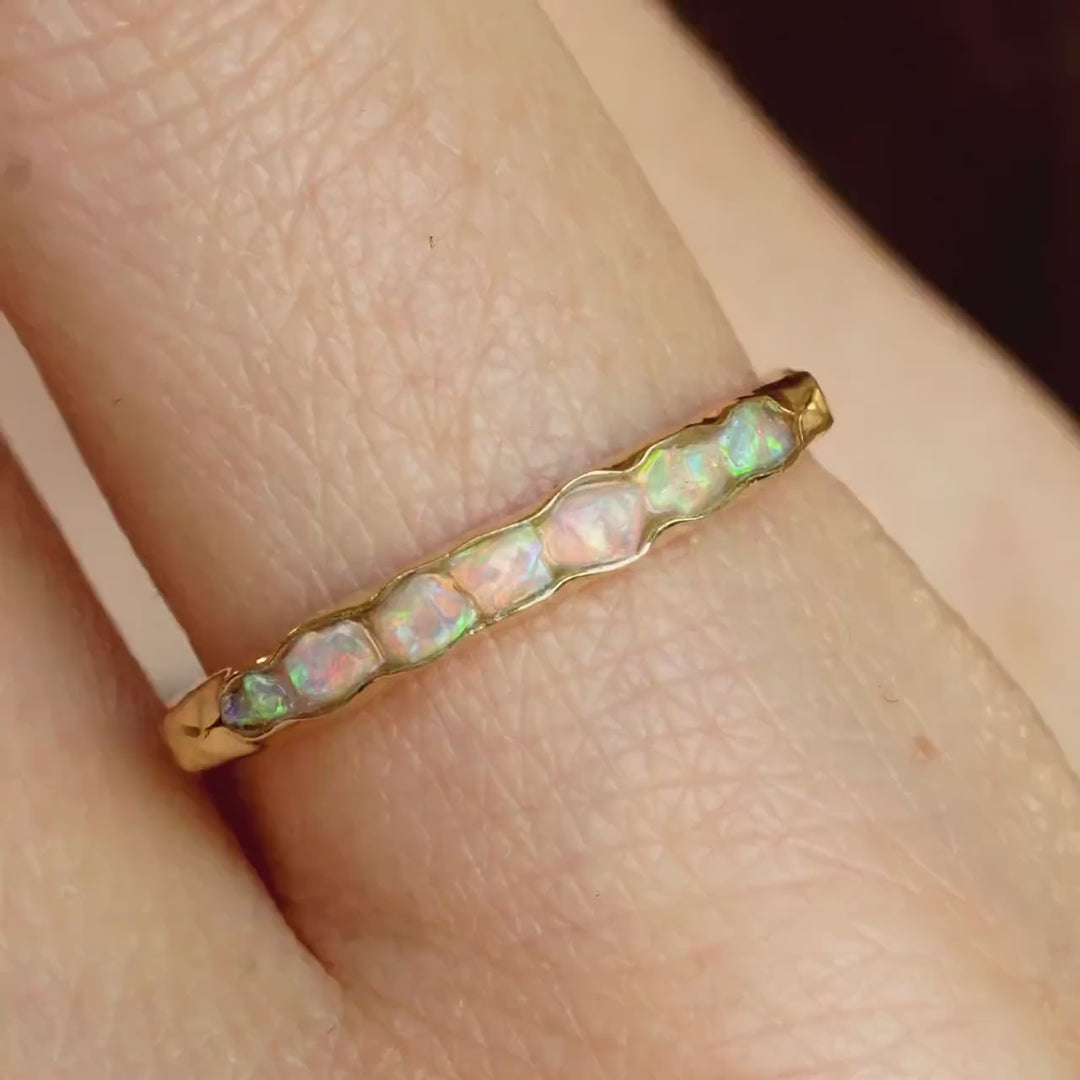 Raw Australian Opal Ring