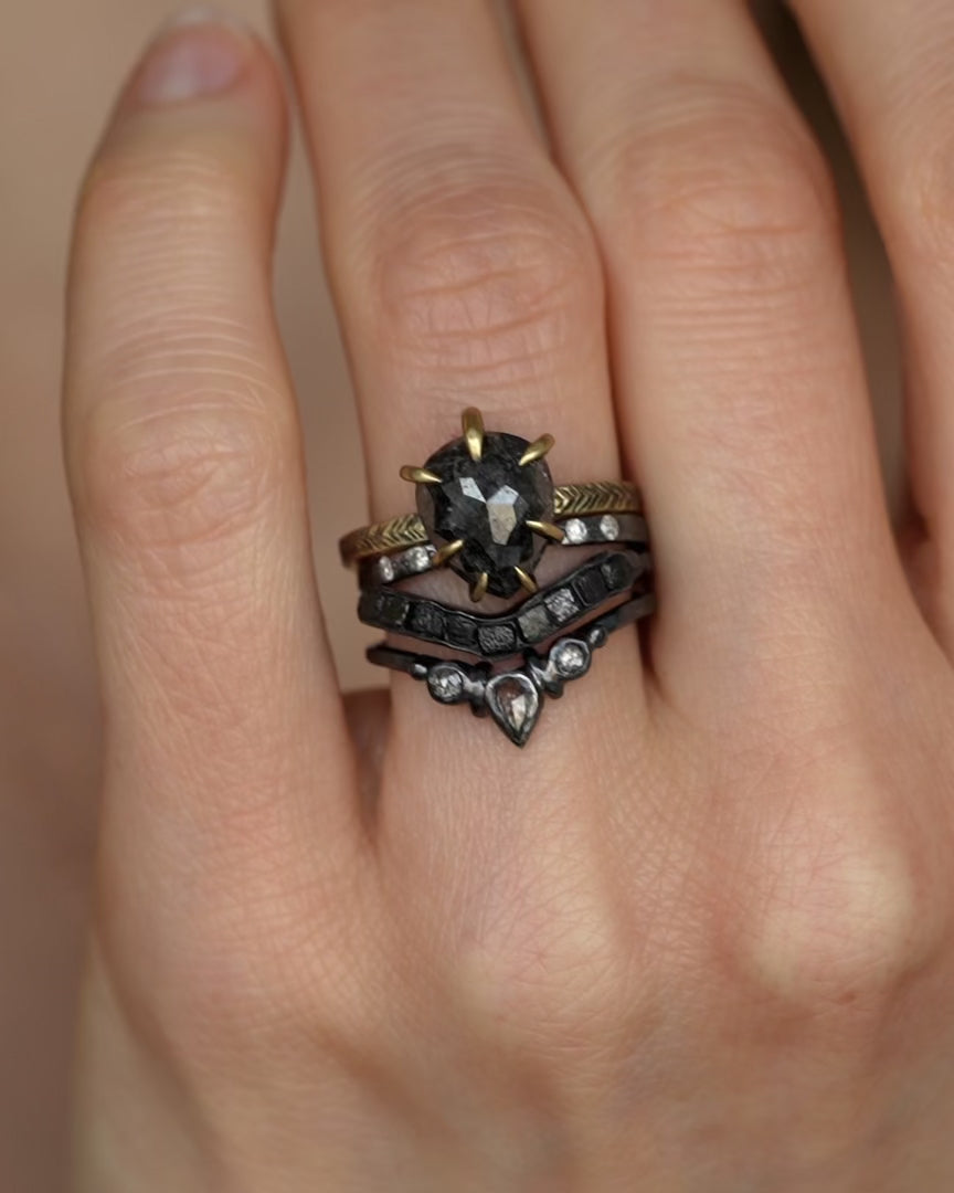 Pear Diamond Statement Ring