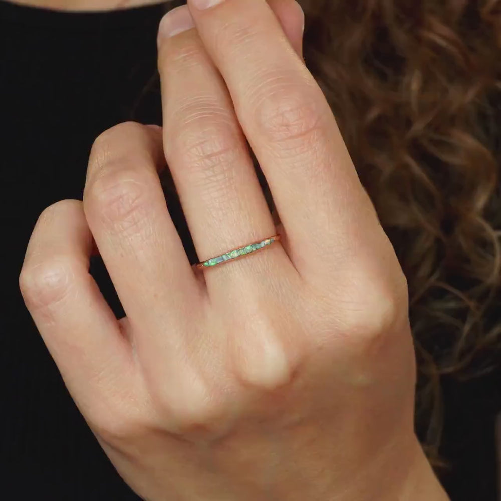 Raw Australian Opal Ring