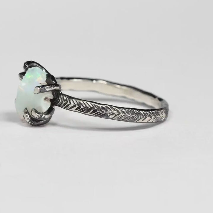 Raw Australian Opal Ring