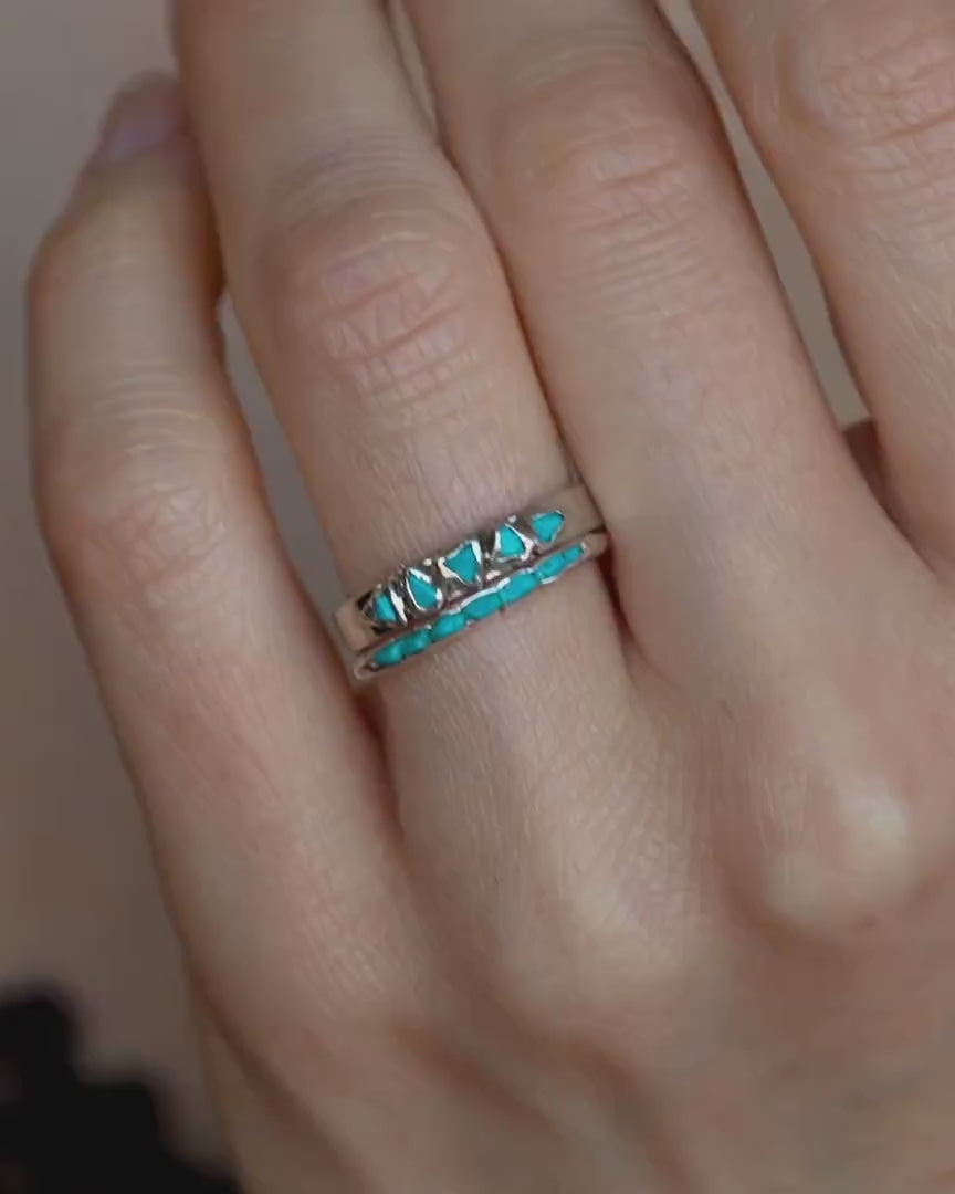 Sleeping Beauty Turquoise Band Ring