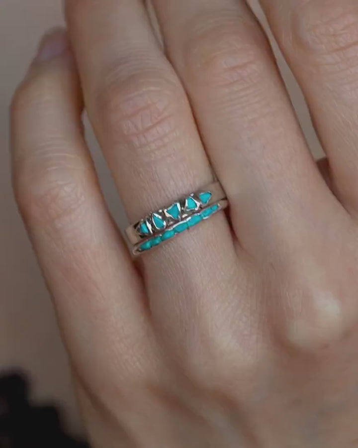 Sleeping Beauty Turquoise Band Ring