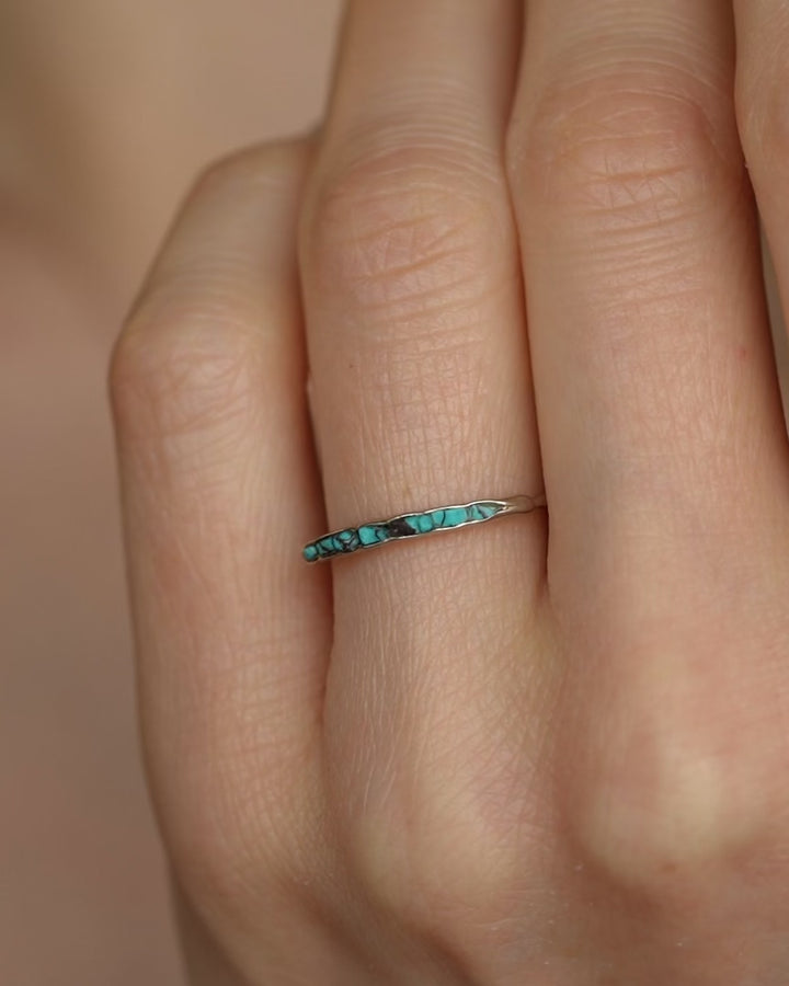 Skinny Raw Turquoise Band