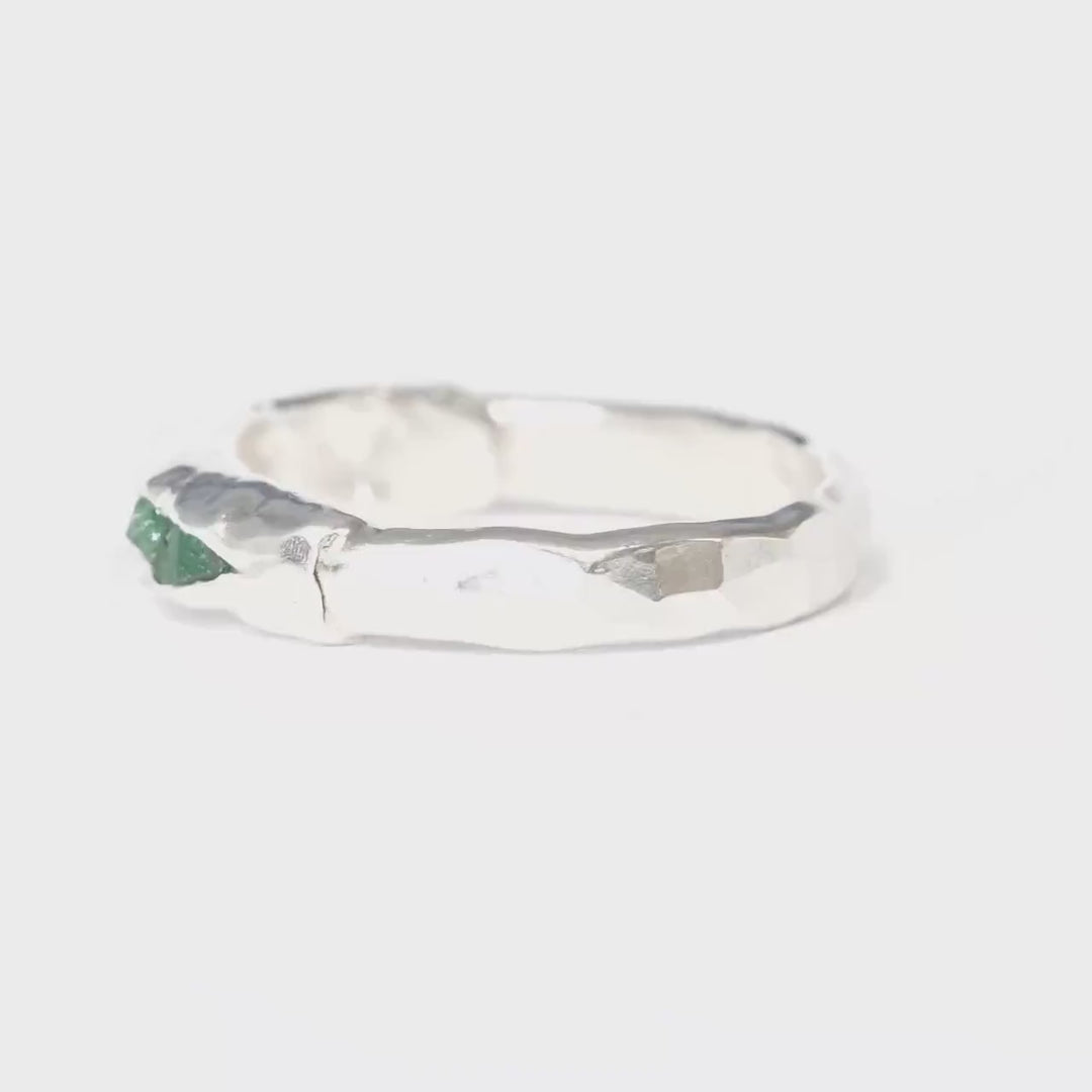 Emerald Crystal Ring