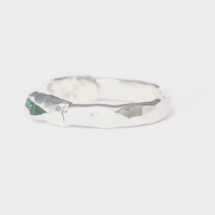 Emerald Crystal Ring