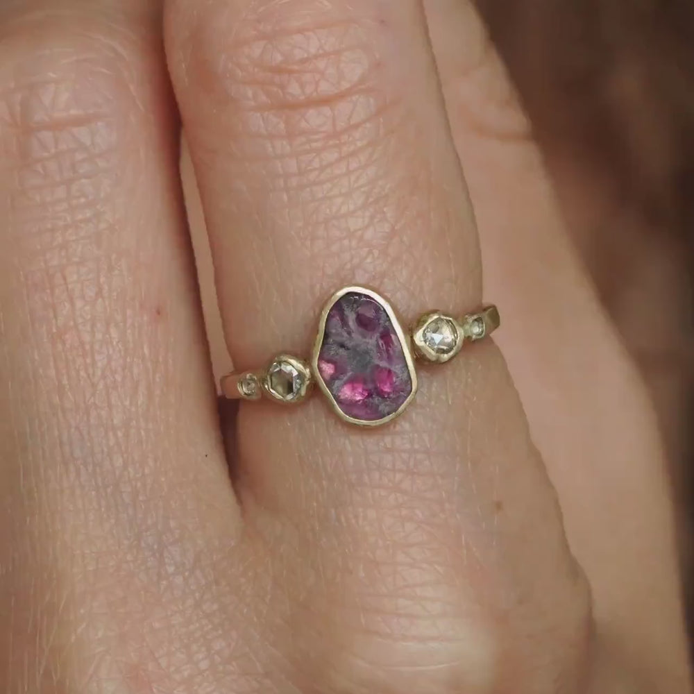 Trapiche Ruby Ring