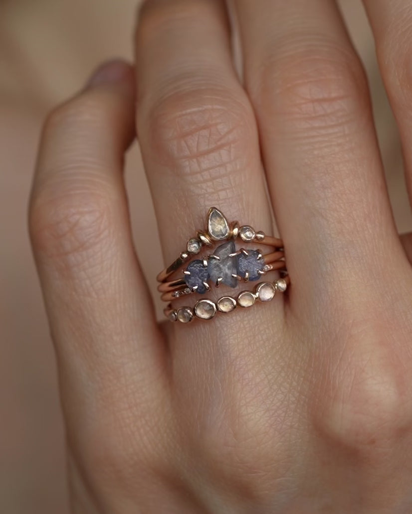Real Raw Montana Sapphire Ring