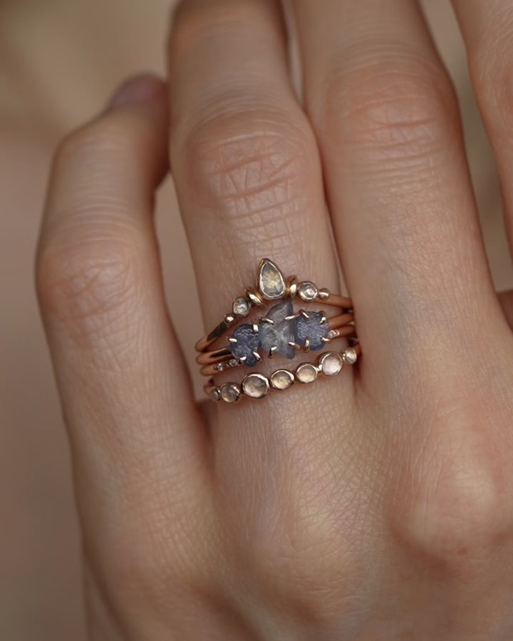 Real Raw Montana Sapphire Ring