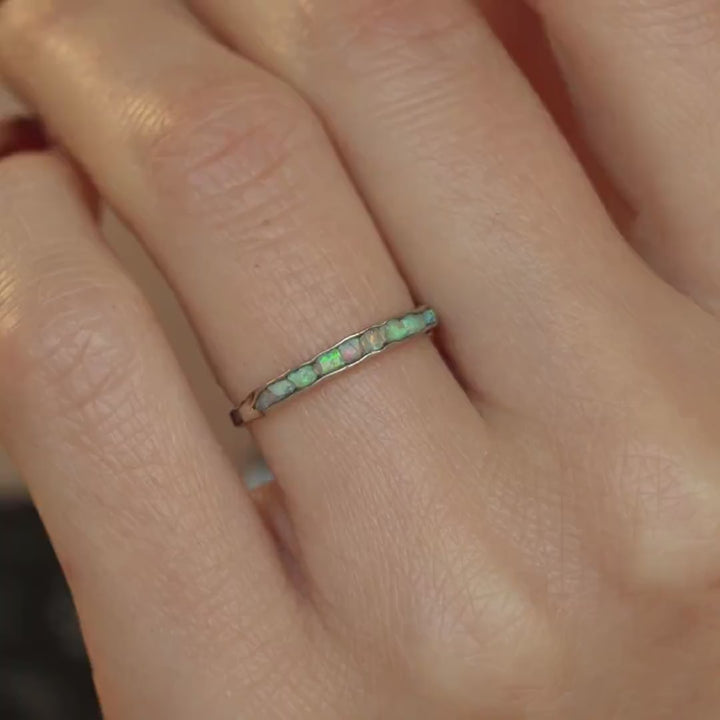 Raw Australian Opal Ring