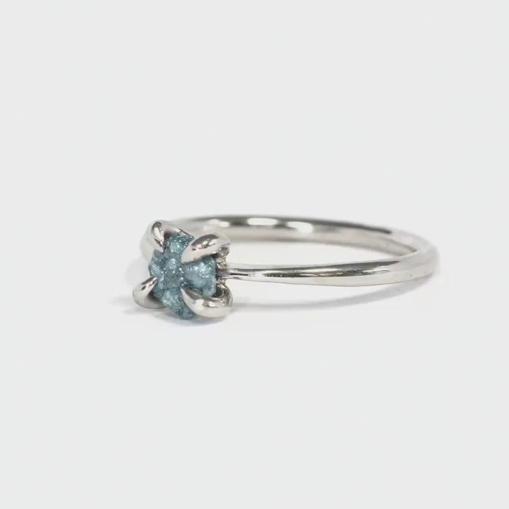 Blue Diamond Ring