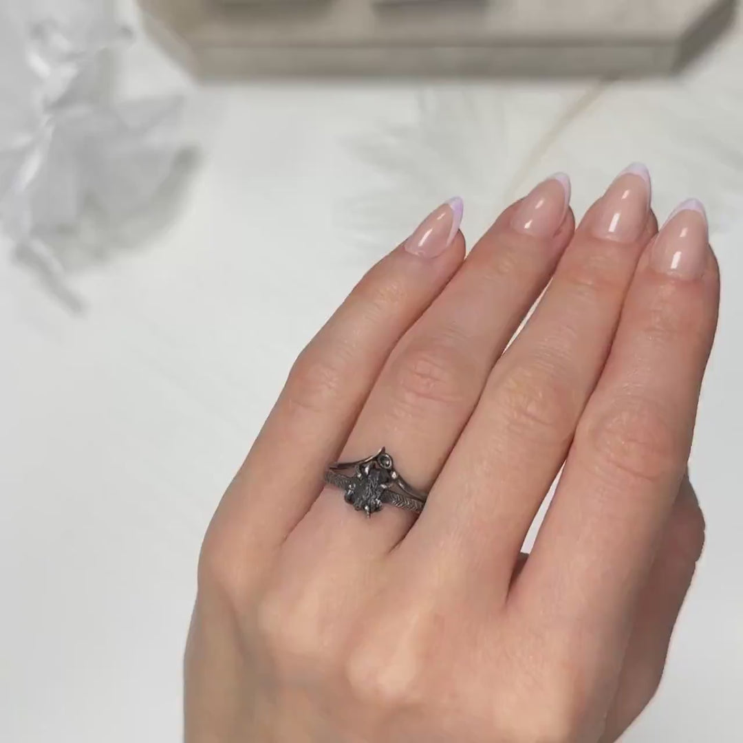 Black Diamond Ring Set