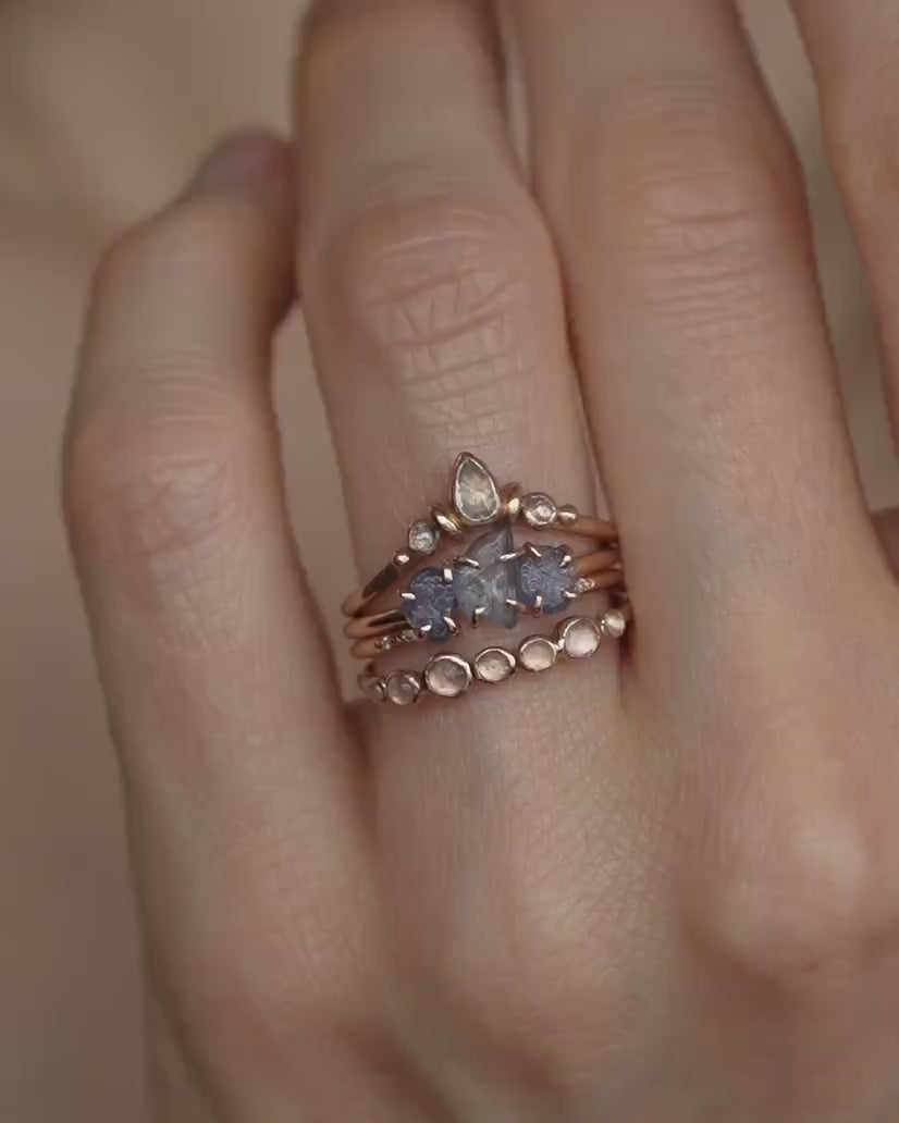 Real Raw Montana Sapphire Ring