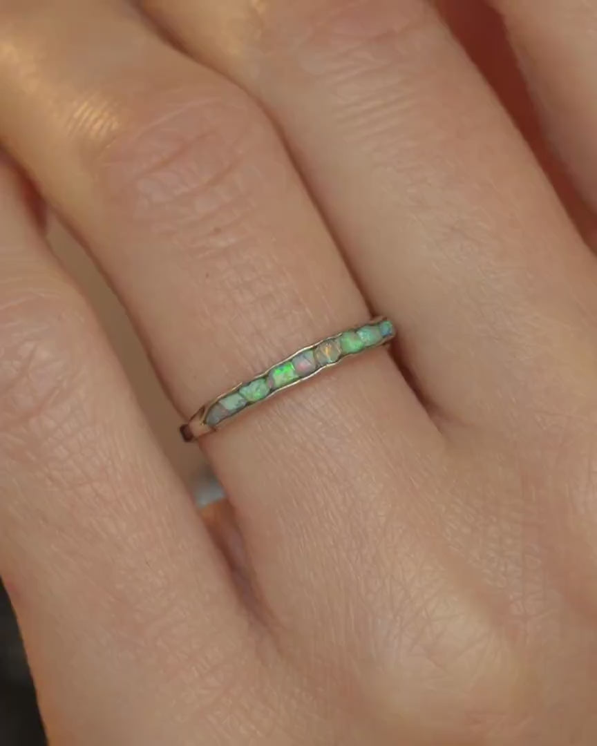 Raw Australian Opal Ring