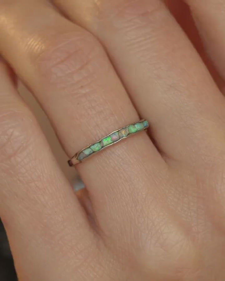 Raw Australian Opal Ring
