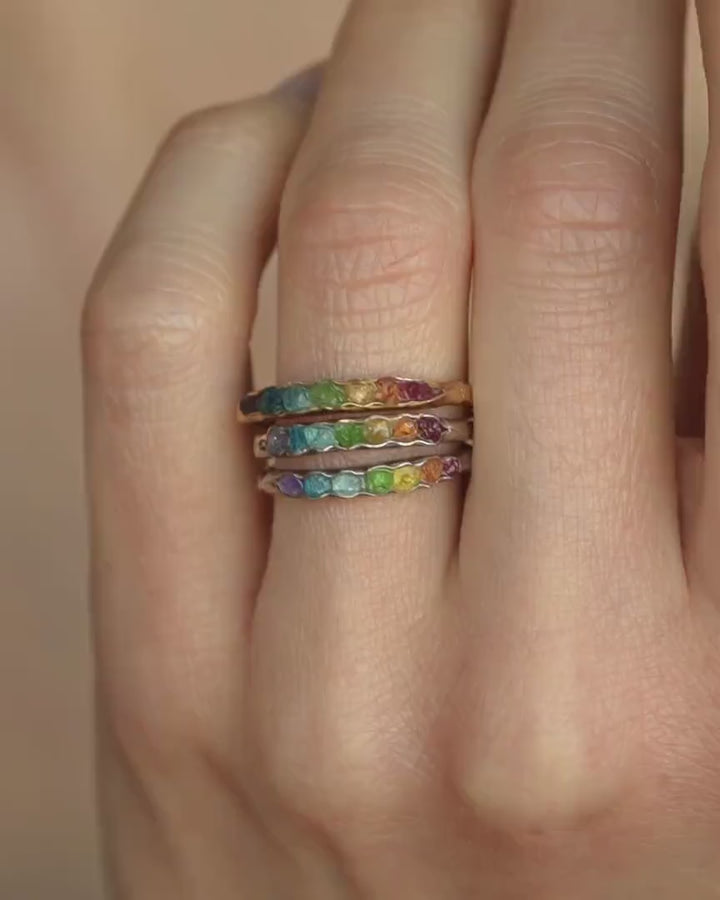 Raw Stone Rainbow Band