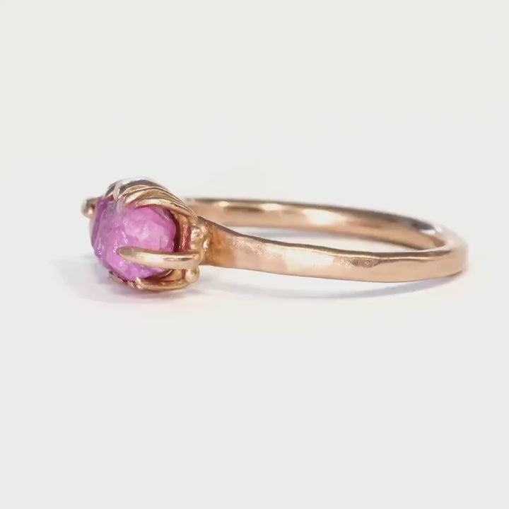 Raw Ruby Crystal Ring