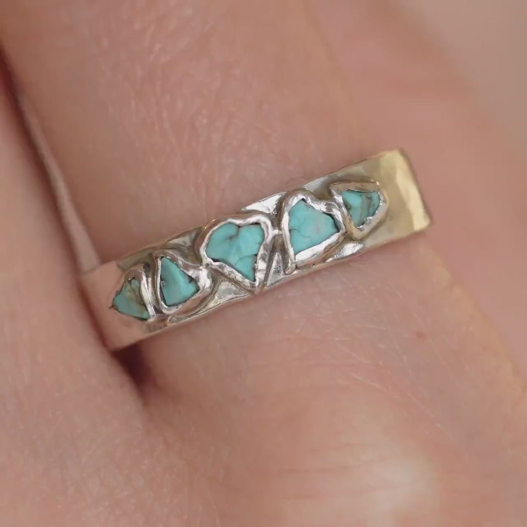 Turquoise Band Ring