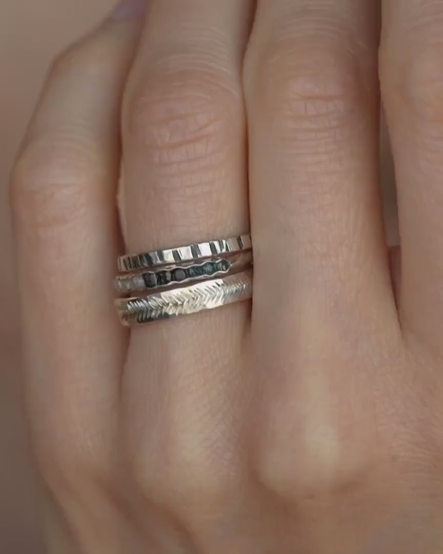 Multicolour Raw Diamond Band Ring