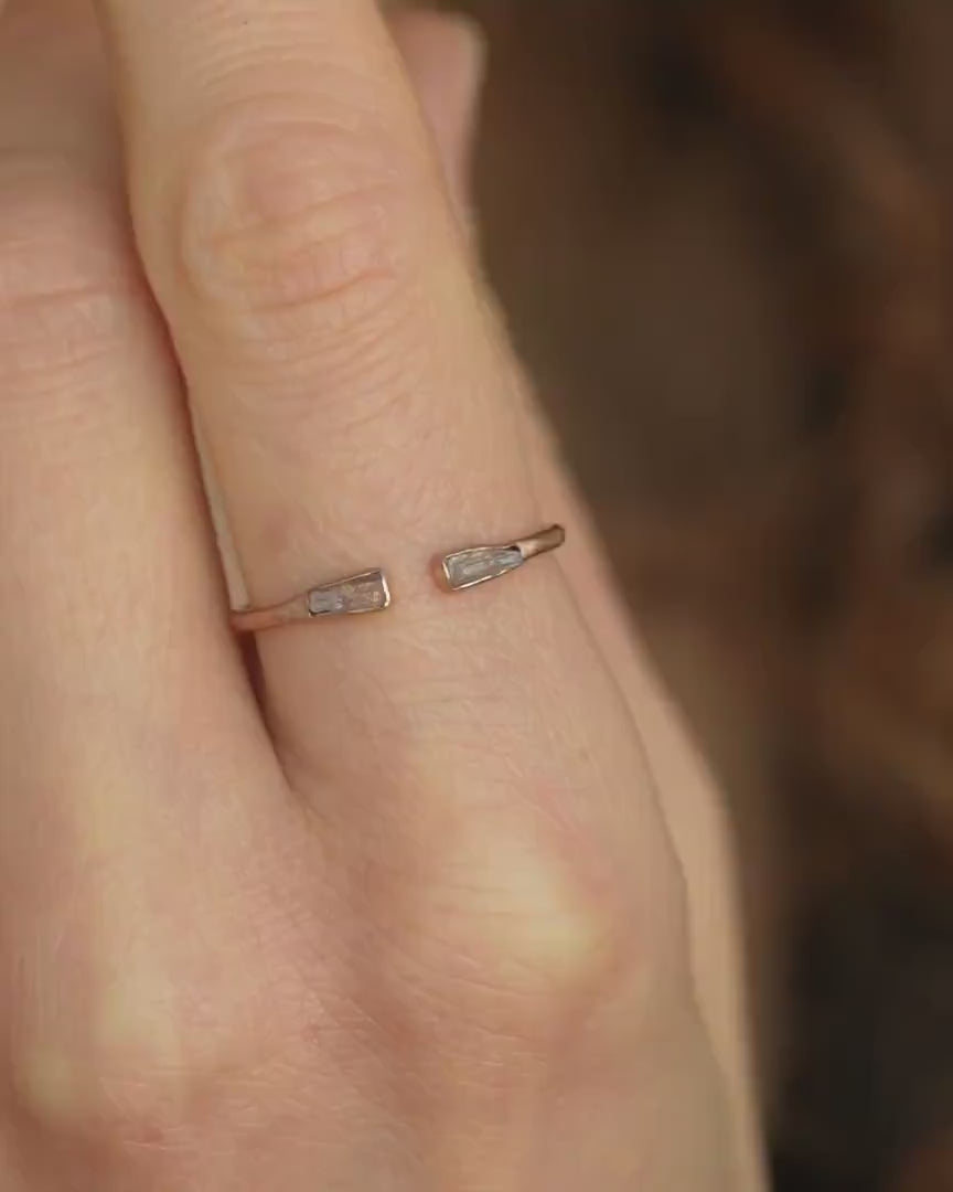 Rose Gold Pink Kunzite Ring
