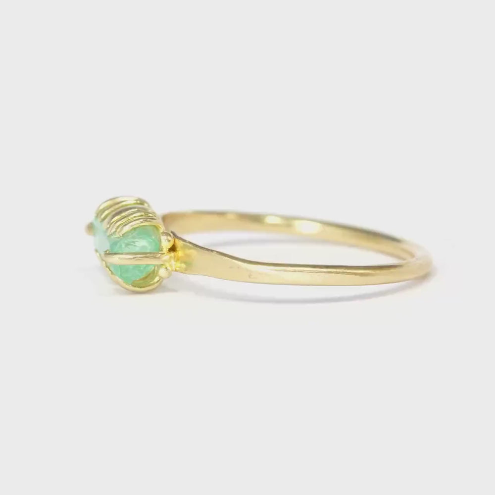 Emerald Crystal Ring