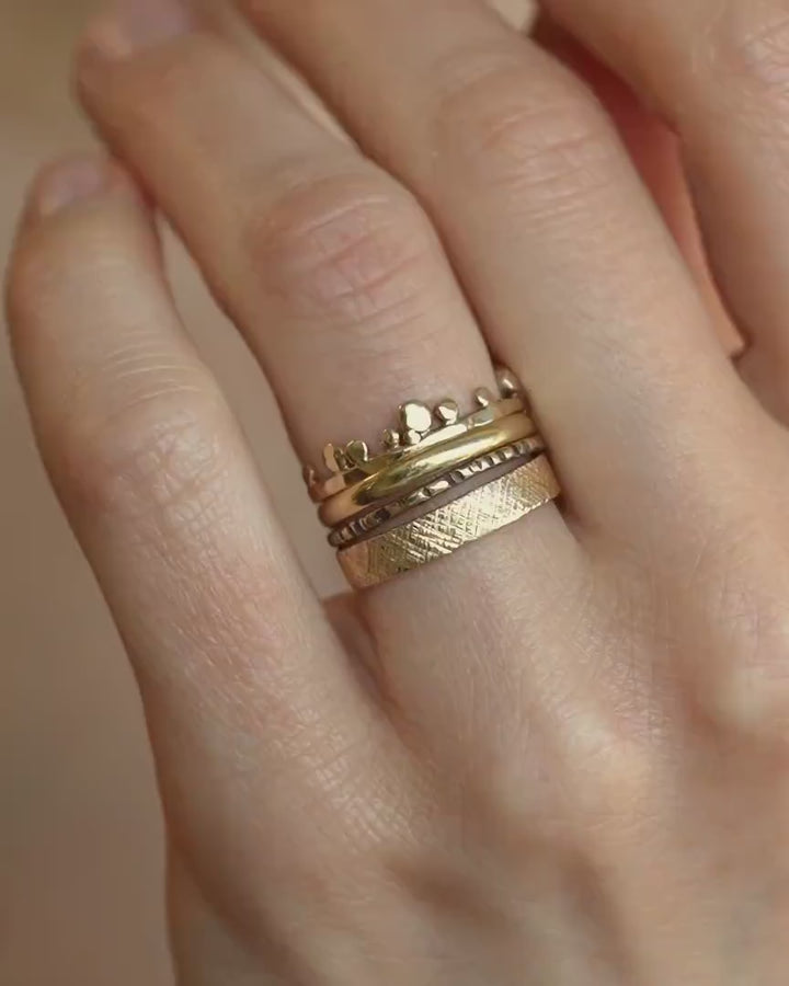 Minimalist Gold Stacking Ring Set