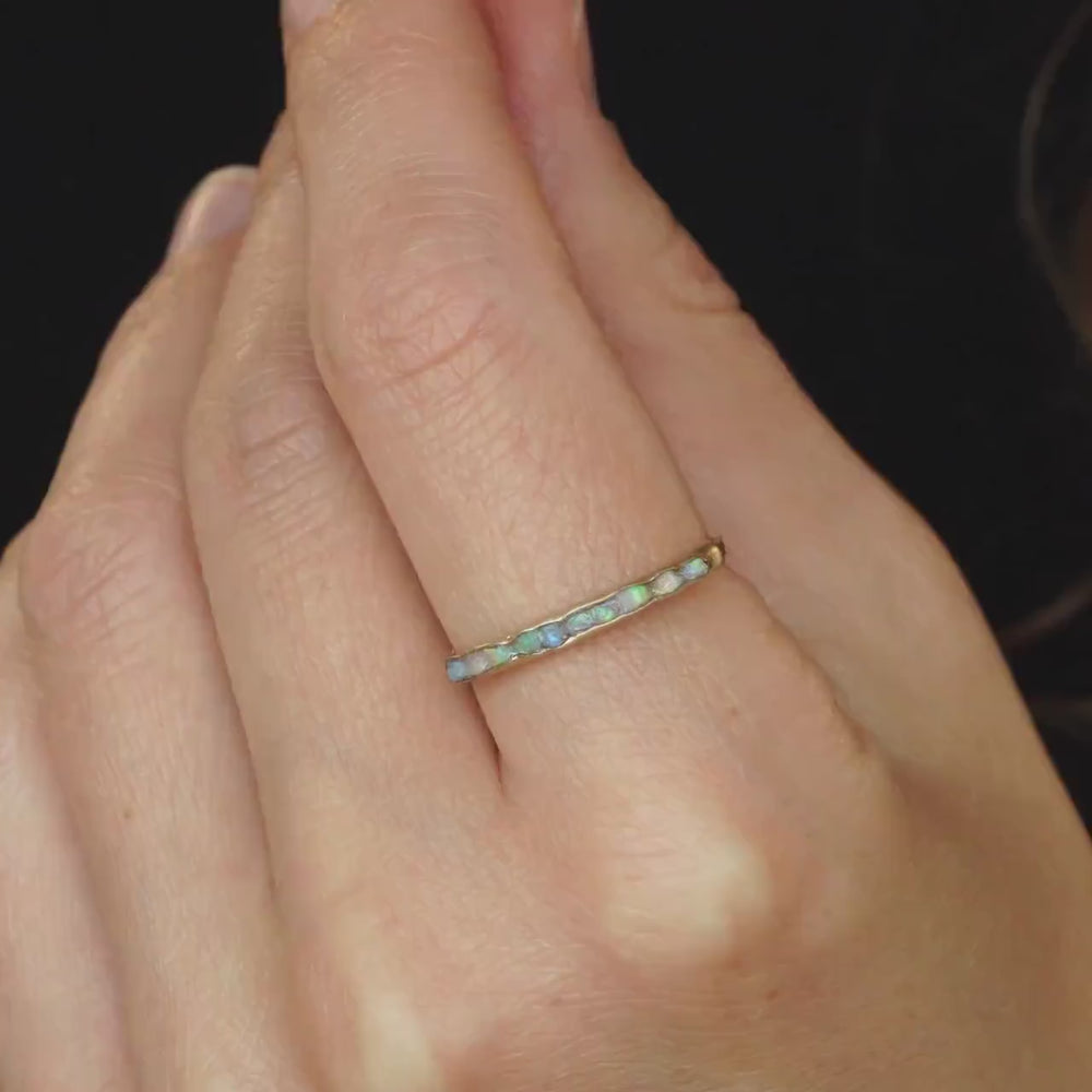 Raw Australian Opal Ring